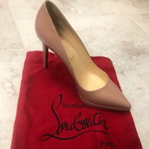Christian Louboutin Pigalle Plato 100 Patent Nude